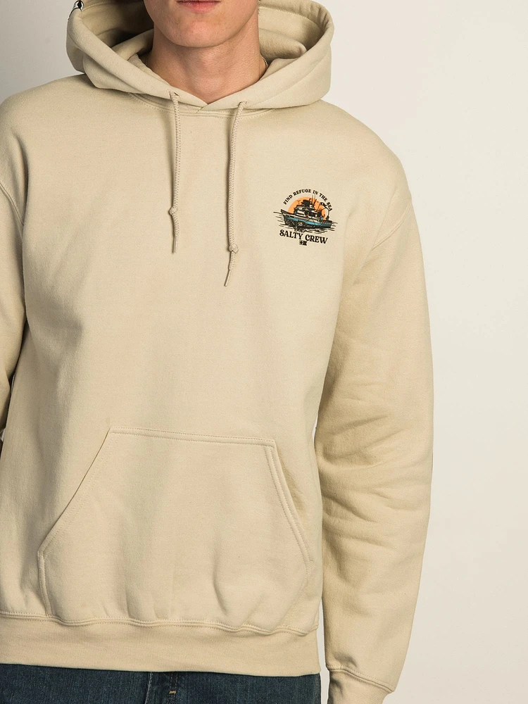 SALTY CREW DAY CHARTER PULLOVER HOODIE - SABLE