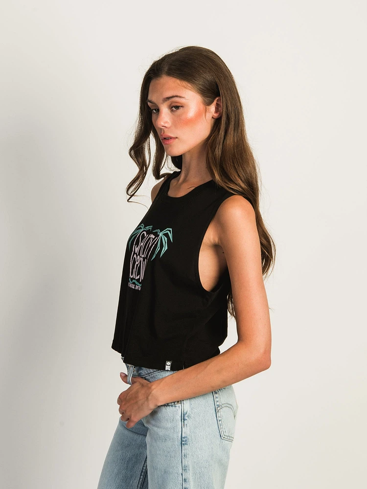 SALTY CREW POSTCARD CROPPED TANK