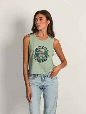 SALTY CREW BEACH BREAK CROPPED TANK TOP