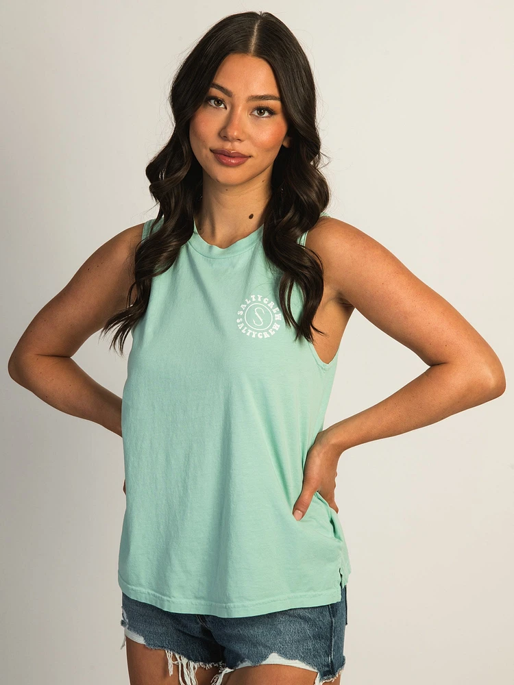 SALTY CREW FLOWER POWER MUSCLE TANK TOP