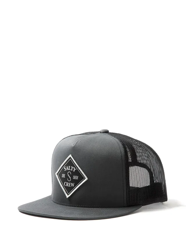 SALTY CREW Salty Crew Tight Lines 6 Panel Snapback Hat - Clearance Black 1SZ