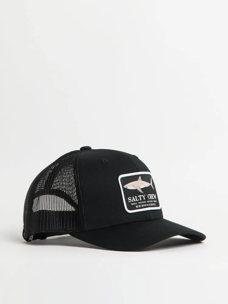 SALTY CREW WHITE SHARK RETRO TRUCKER HAT