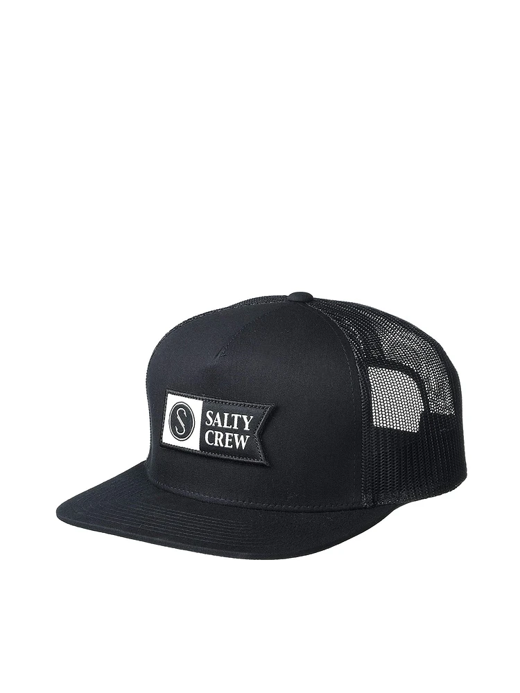 SALTY CREW ALPHA TWILL TRUCKER HAT