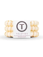 TELETIES HAIR TIE LARGE - ALMOND BEIGE - CLEARANCE