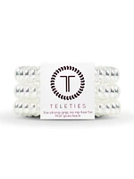 TELETIES HAIR TIE LARGE - CRYSTAL CLEAR - CLEARANCE