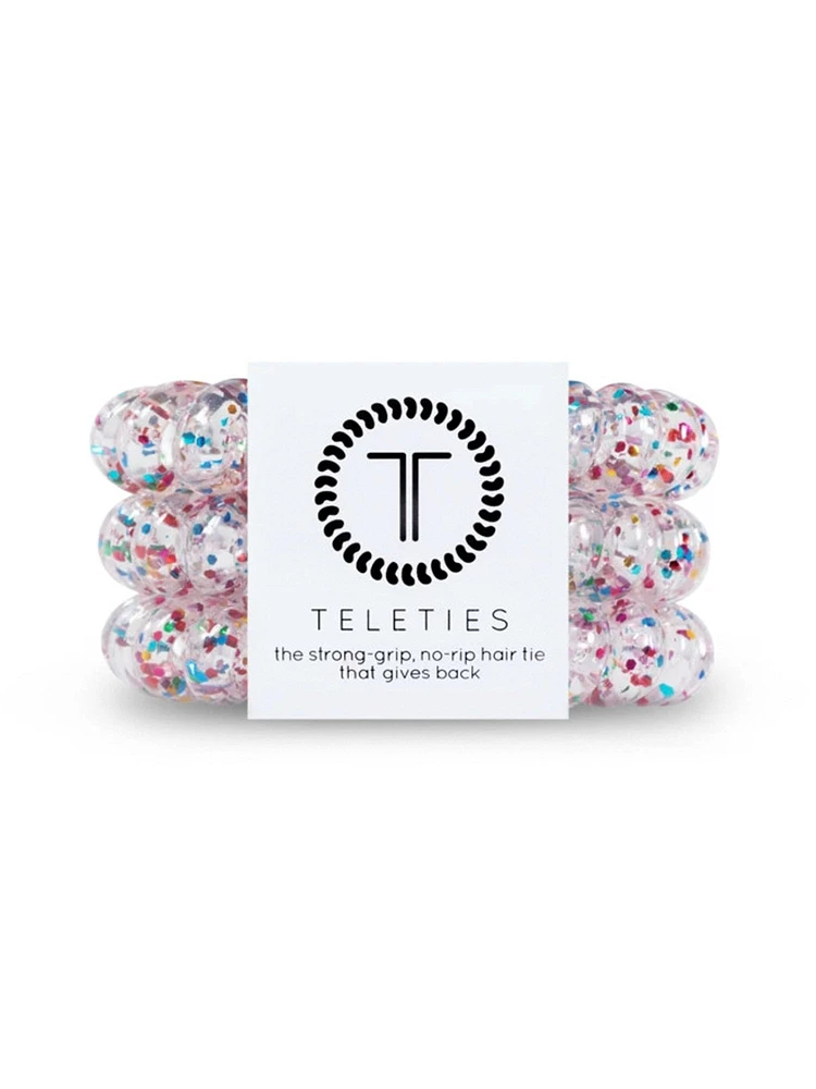 TELETIES HAIR TIE LARGE - PARTY PEOPLE - CLEARANCE