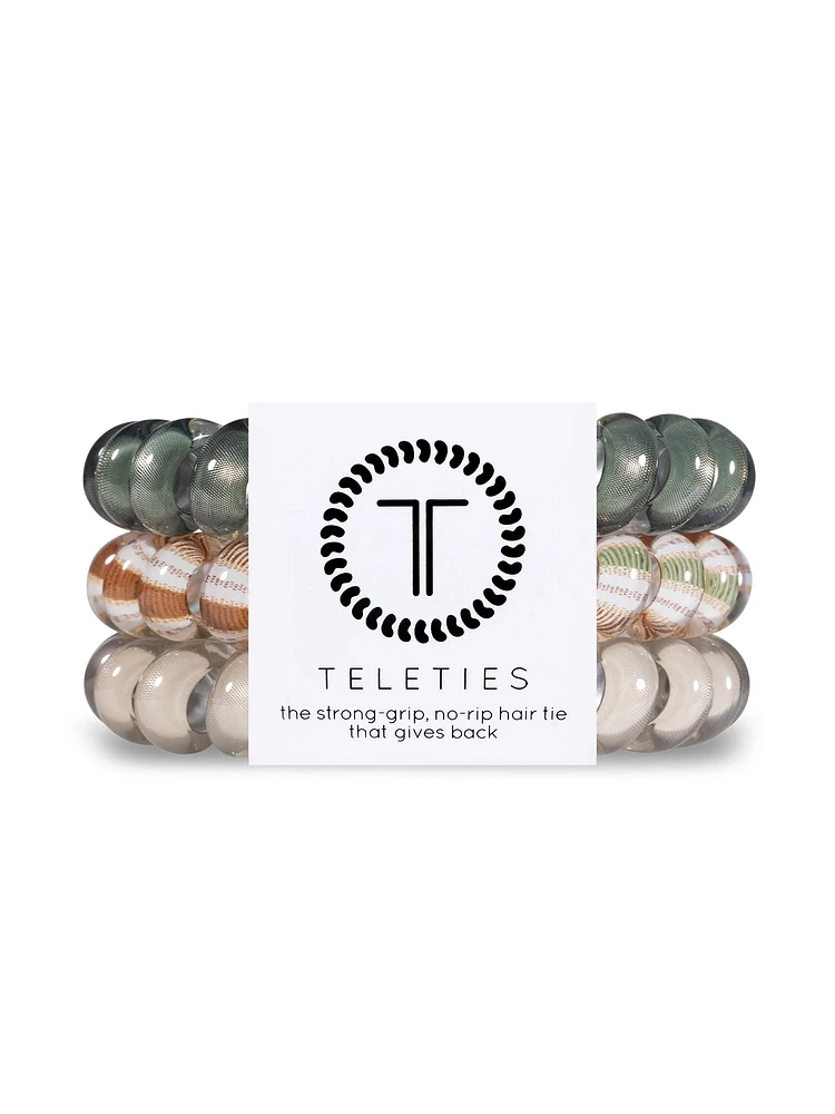 TELETIES HAIR TIE LG EUCALYPTUS - CLEARANCE