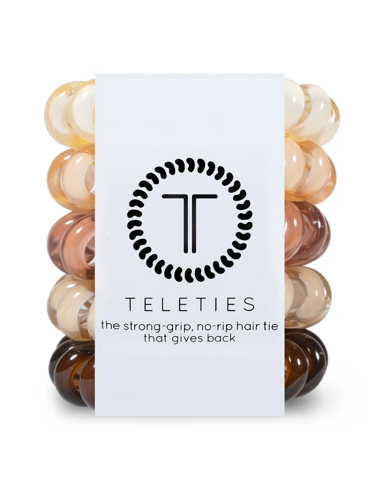 TELETIES HAIR TIE 5PCK - CLEARANCE