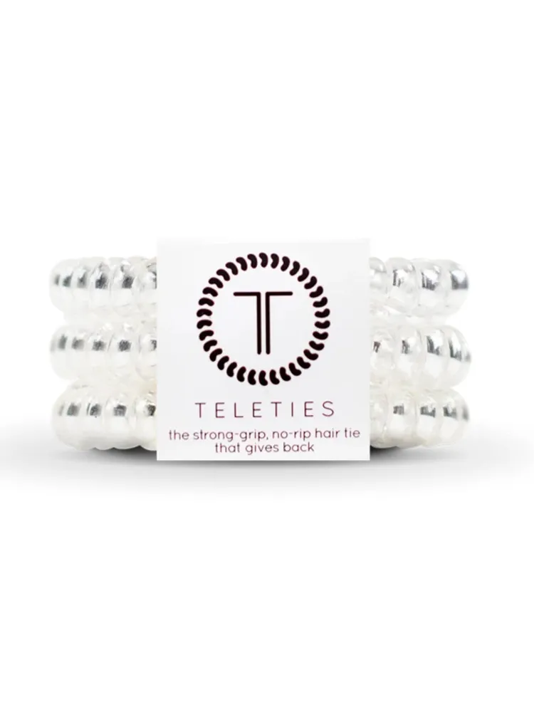 TELETIES HAIR TIE SMALL - CRYSTAL CLEAR