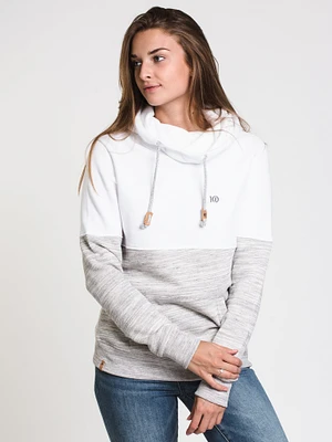 TENTREE BLOCKED BANSHEE CORK PATCH HOODIE-G/W - CLEARANCE