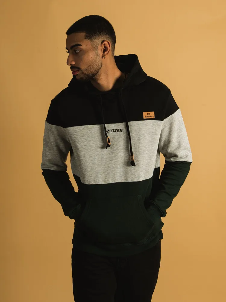 TENTREE BLOCKED EMBROIDERED REYNARD PULLOVER HOODIE - CLEARANCE