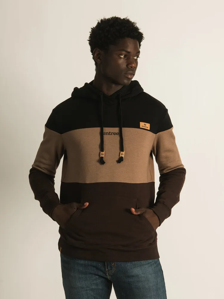 TENTREE BLOCKED EMBROIDERED REYNARD PULLOVER HOODIE - CLEARANCE