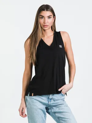 TENTREE LOGO EMBROIDERED VNECK Tank Top