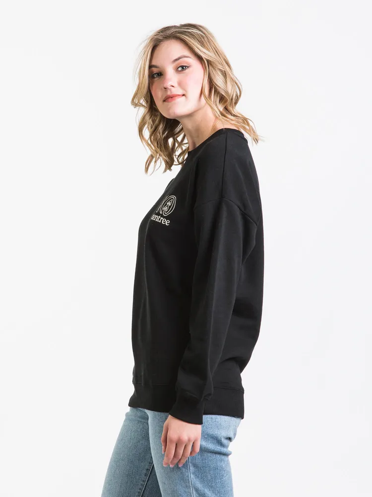 TENTREE EMBROIDERED LOGO OUTLINE OVERSIZED CREWNECK SWEATER