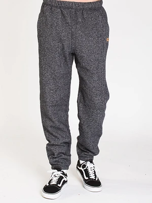 MENS UNWIND SWTPNT - BLACK MARLED CLEARANCE