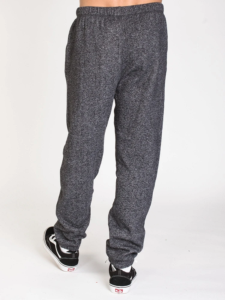 MENS UNWIND SWTPNT - BLACK MARLED CLEARANCE