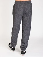 MENS UNWIND SWTPNT - BLACK MARLED CLEARANCE