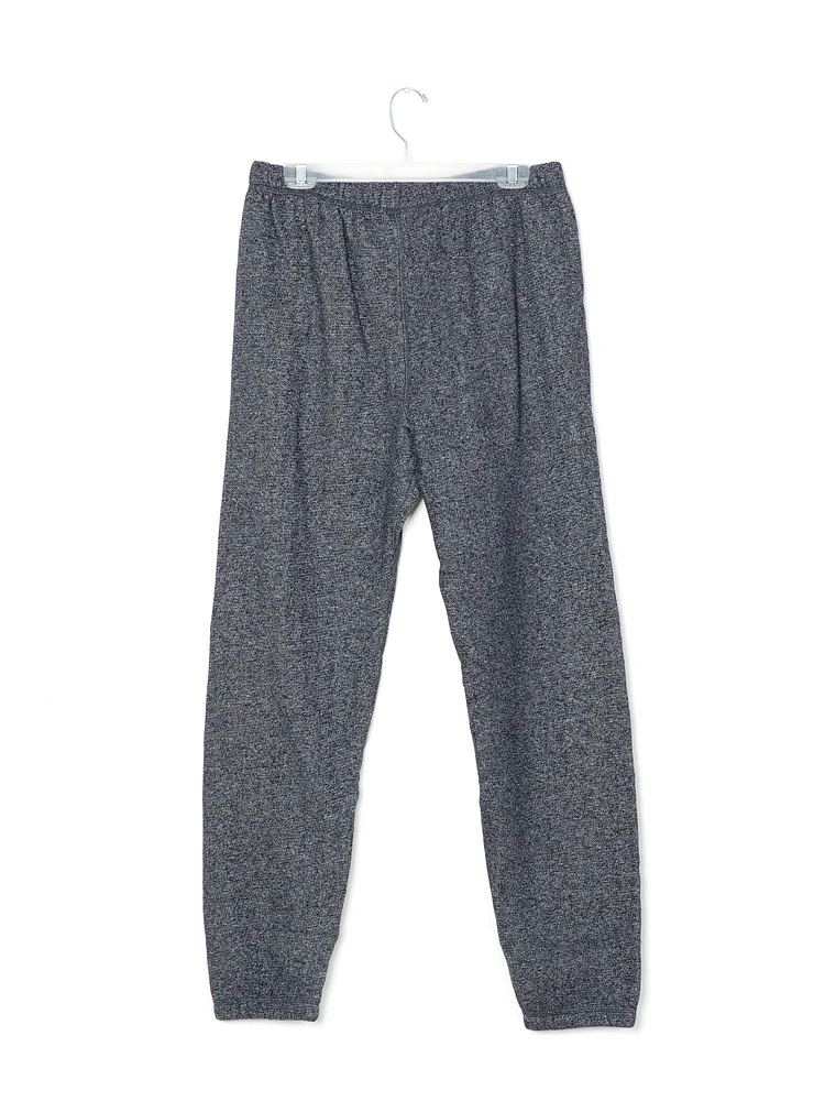MENS UNWIND SWTPNT - BLACK MARLED CLEARANCE