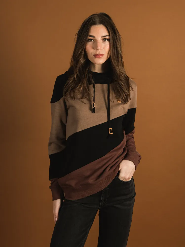 TENTREE ANGLE BLOCKED CORK HOODIE