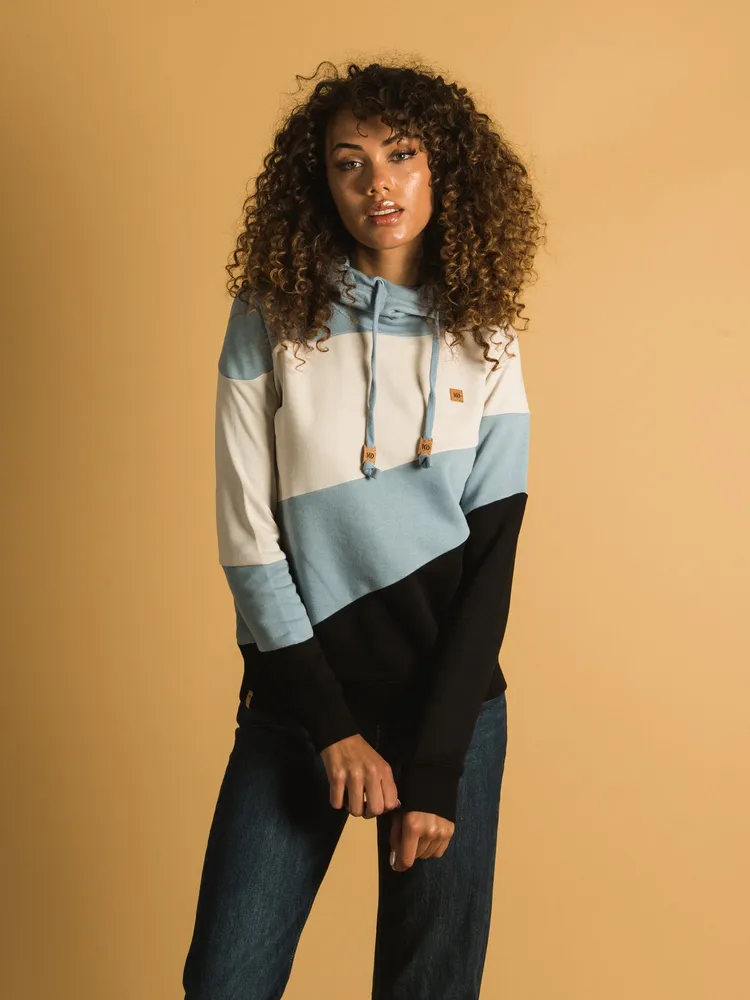 TENTREE ANGLE BLOCKED CORK HOODIE - CLEARANCE