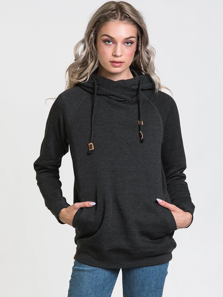 PULL-OVER À CAPUCHE BRODÉ AVEC MANCHES EN LIÈGE POUR DAMES BURNEY