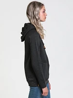 PULL-OVER À CAPUCHE BRODÉ AVEC MANCHES EN LIÈGE POUR DAMES BURNEY
