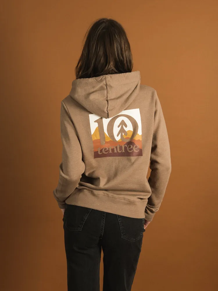 TENTREE SUNSET EMBROIDERED LOGO BLOCK HOODIE - CLEARANCE