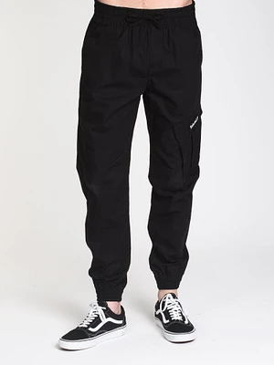 MENS RIPSTOP CARGO JOGGER - BLACK CLEARANCE