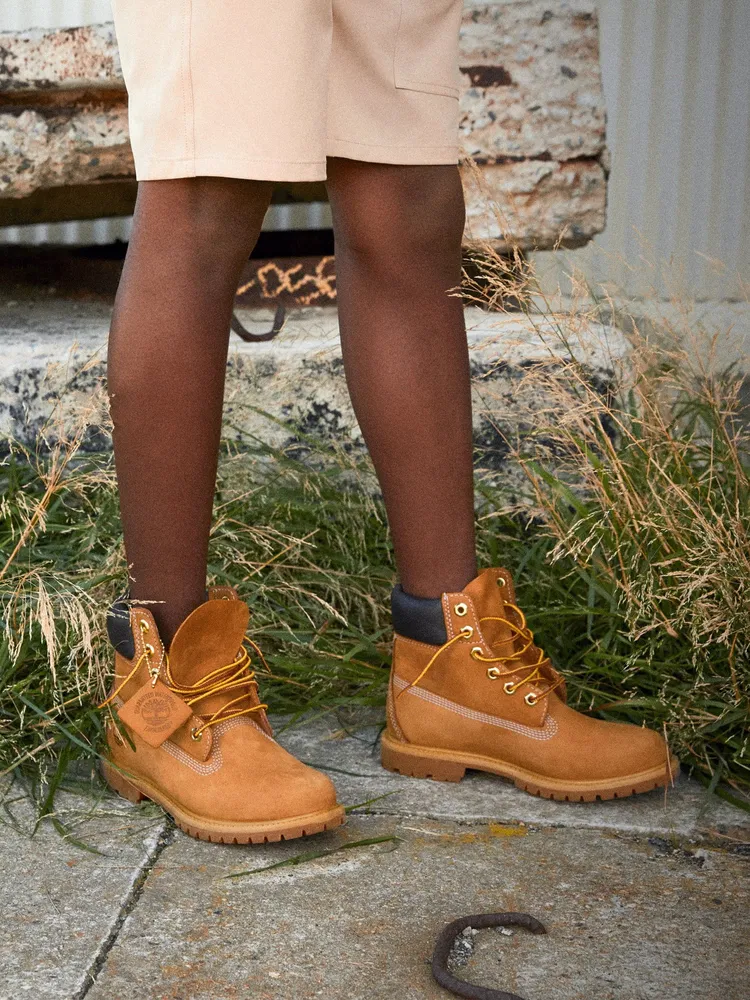 KIDS TIMBERLAND TODDLER 6" PREM WP BOOT - WHEAT NBCK CLEARANCE