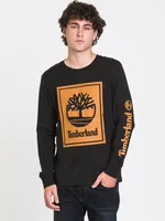 TIMBERLAND STACK LOGO LONG SLEEVE TEE