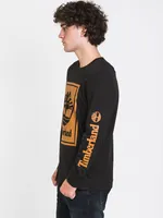 TIMBERLAND STACK LOGO LONG SLEEVE TEE