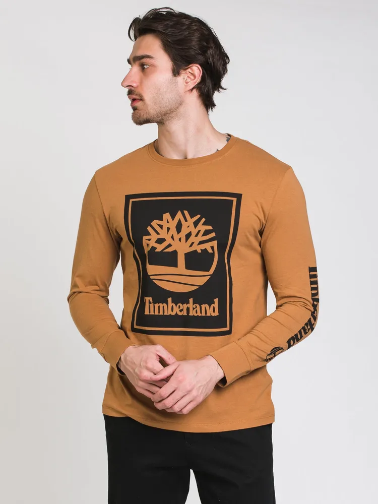 TIMBERLAND STACK LOGO LONG SLEEVE TEE