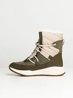 WOMENS TIMBERLAND BOROUGHS MID LACE-UP WINTER WATERPROOF BOOT - CLEARA