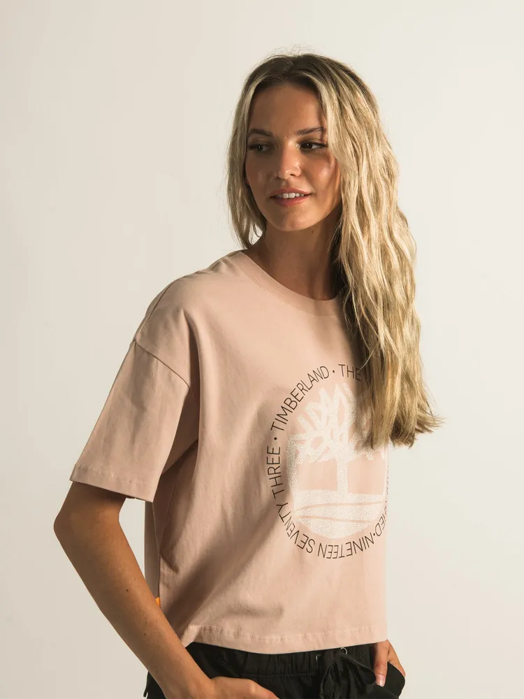 TIMBERLAND CROPPED LOGO T-SHIRT