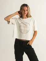 TIMBERLAND CROPPED LOGO T-SHIRT - CLEARANCE