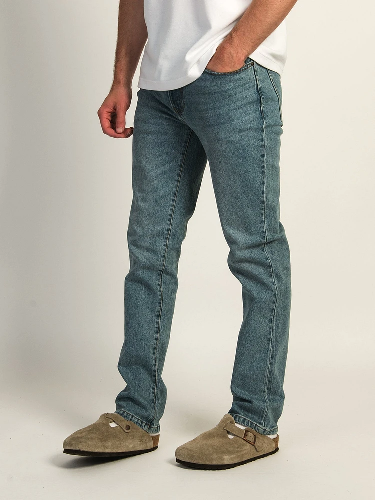 TAINTED SLIM FIT DENIM JEANS - MID WASH