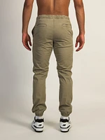 JOGGER ÉTROIT TAINTED - KHAKI