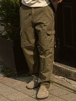 PANTALON UTILITAIRE CARGO TAINTED 90's - OLIVE