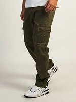 PANTALON UTILITAIRE CARGO TAINTED 90's - OLIVE