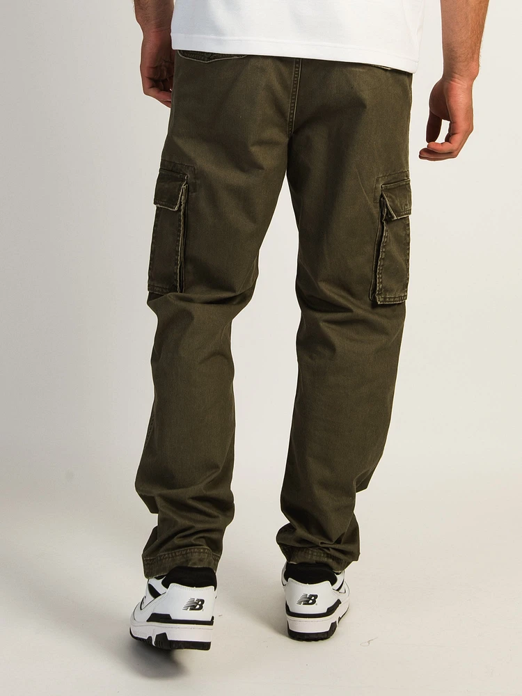 PANTALON UTILITAIRE CARGO TAINTED 90's - OLIVE