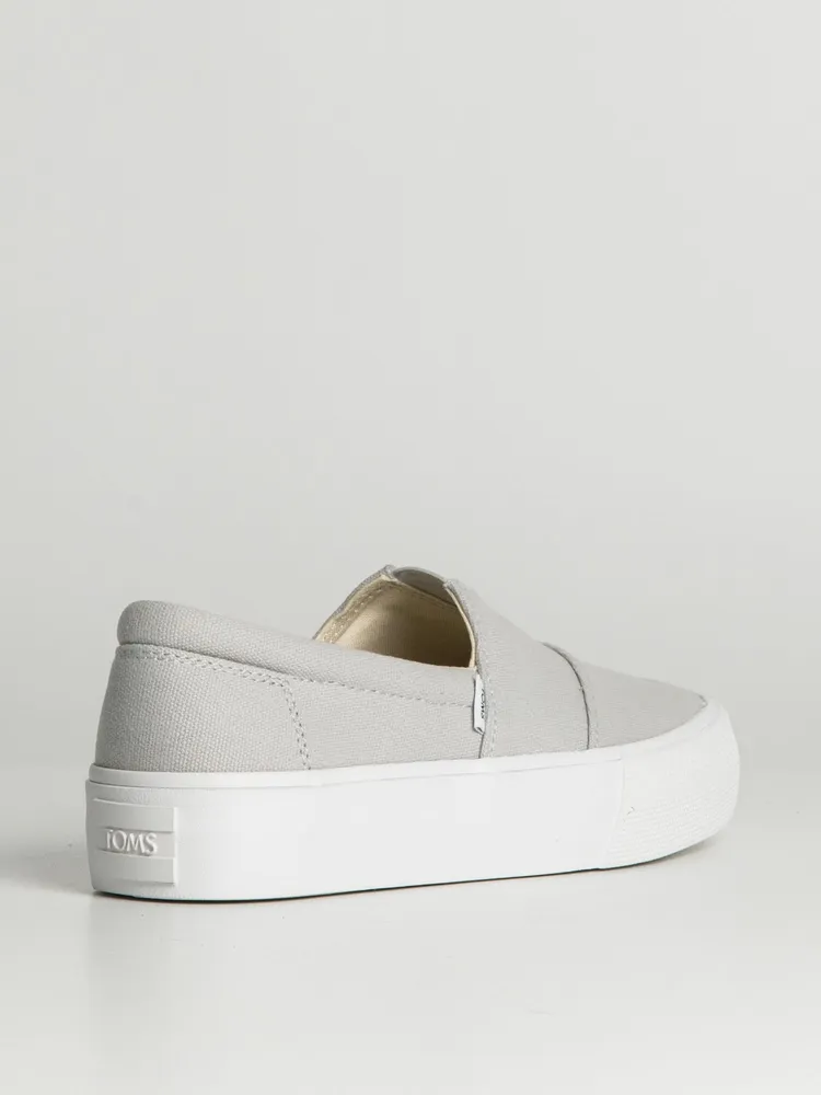 WOMENS TOMS ALPARGATA FENIX PLATFORM CANVAS