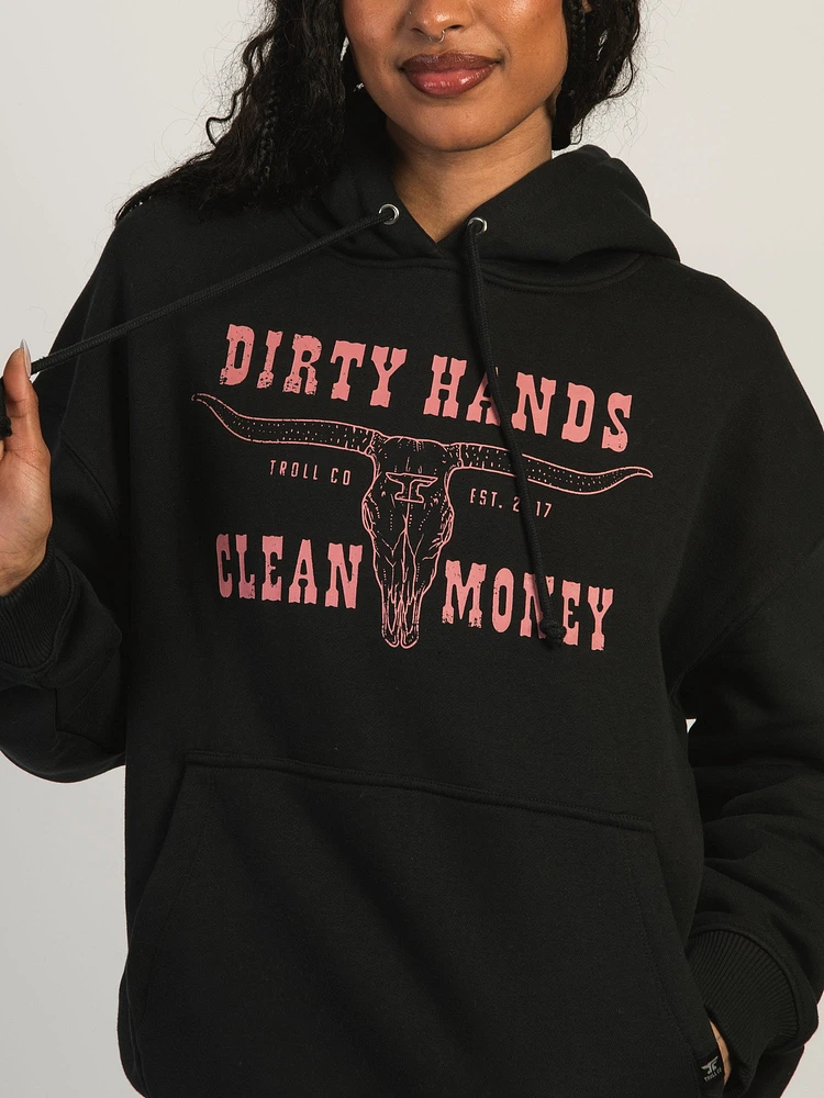 TROLL CO. DHCM LH PULLOVER HOODIE - NOIR
