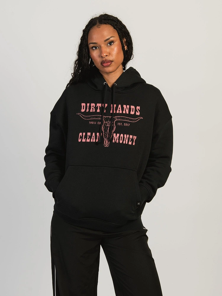 TROLL CO. DHCM LH PULLOVER HOODIE - NOIR