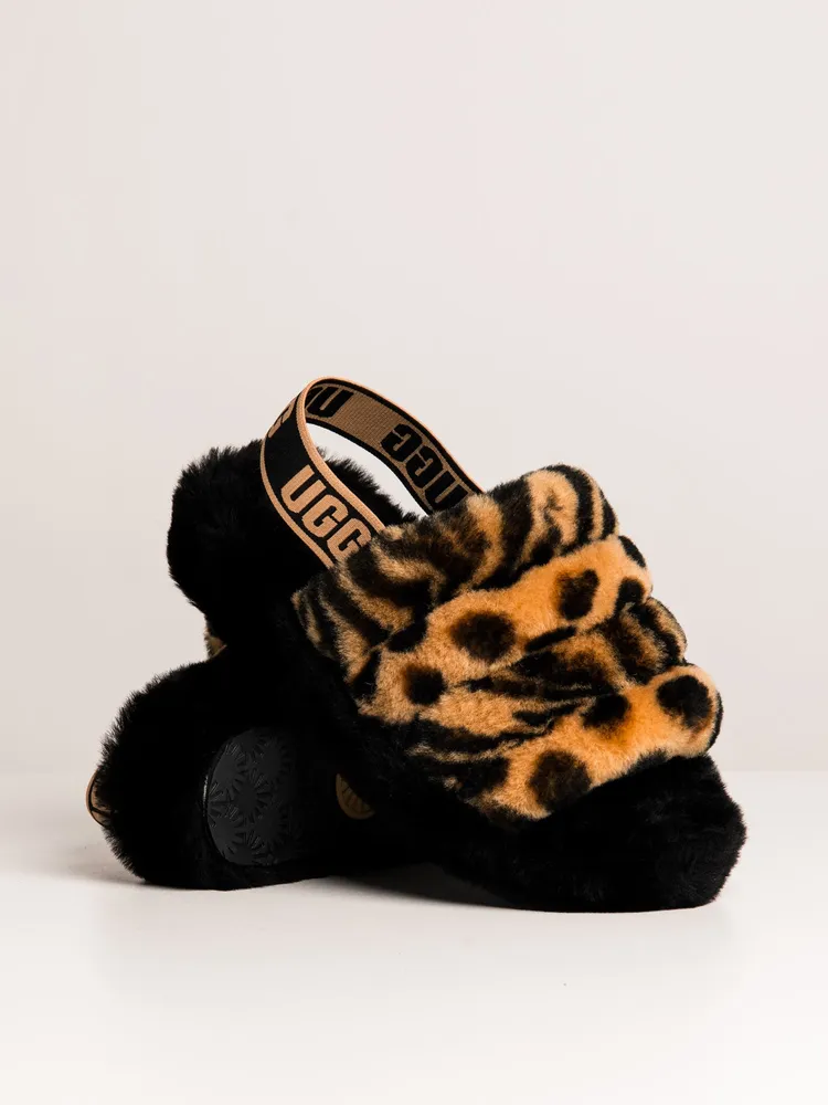 WOMENS UGG FLUFF YEAH ANIMALIA SANDAL - CLEARANCE