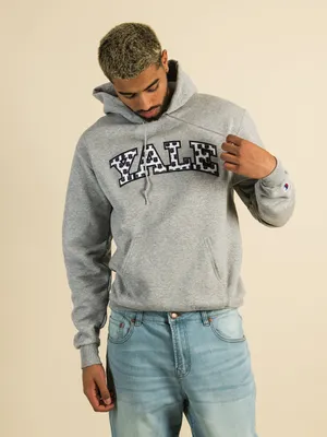 CHAMPION YALE ALL OVER PRINT PULLOVER HOODIE