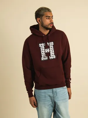 CHAMPION HARVARD ALL OVER PRINT PULLOVER HOODIE