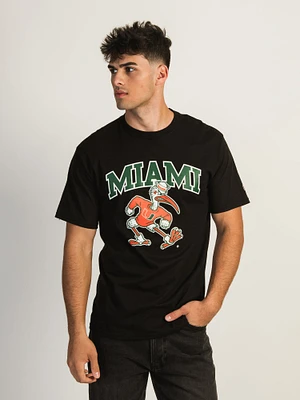 NCAA MIAMI U MASCOT T-SHIRT