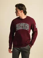 RUSSELL HARVARD SLEEVE EMBROIDERED CREW