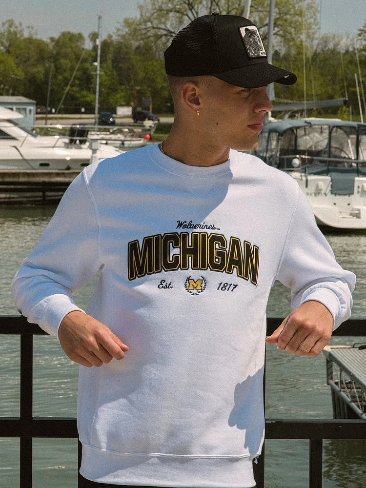 RUSSELL ATHLETIC MICHIGAN CREWNECK