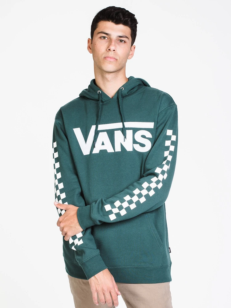 MENS VANS APPLQ PULLOVER HOODIE- GRN/WHT - CLEARANCE